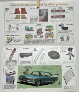 1967 Chevrolet Chevelle Custom Feature Accessories Sales Brochure Die Cut Cover