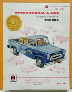 1957 International Harvester Model A 102 140 160 Gasoline LPG Sales Brochure