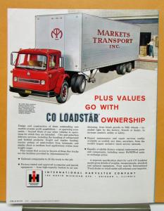 1963 International IHC Loadstar Model CO 1600 1700 1800 Tilt Cab Sales Brochure