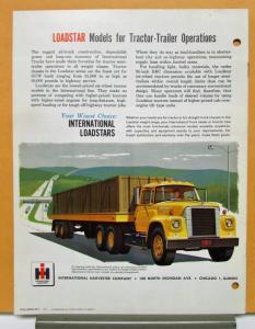 1963 International Harvester Loadstar Model F 1700 1800 Sales Brochure