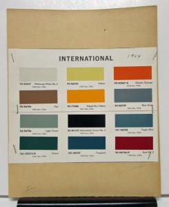 1964 International Harvester Truck Paint Chips