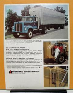 1971 1972 International Harvester Transtar Truck Model 4200 4300 Sales Brochure