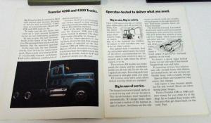 1972 International Harvester Transtar Truck Model 4200 4300 Sales Folder