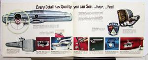 1950 Ford Six Deluxe & Custom Deluxe Sedan Coupe Sales Brochure Original