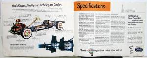 1950 Ford Six Deluxe & Custom Deluxe Sedan Coupe Sales Brochure Original