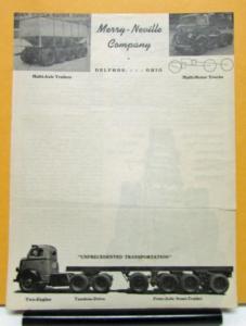 1938 1939 Ford Truck V8 COE Photos with Merry Neville Brochure