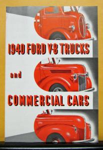 1940 Ford Truck Model V8 & Commercial Cars Sales Brochure