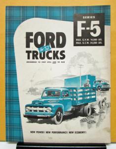 1952 Ford Truck Model F 5 Sales Brochure and Specifications