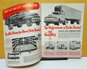 1952 Ford Truck Model F 6 Sales Brochure and Specifications