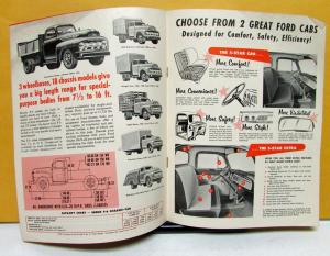 1952 Ford Truck Model F 6 Sales Brochure and Specifications