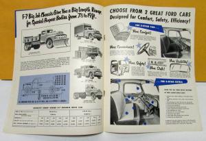 1952 Ford Truck Model F 7 Sales Brochure and Specifications