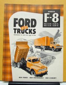 1952 Ford Truck Model F 8 Sales Brochure and Specifications