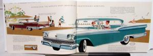 1959 Ford Custom 300 & Fairlane 500 Series Car Sales Brochure XL Original 10/58