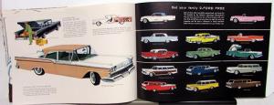 1959 Ford Custom 300 & Fairlane 500 Series Car Sales Brochure XL Original 10/58