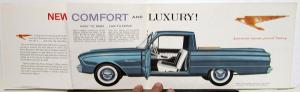 1960 Ford Falcon Ranchero Pickup Truck Color Sales Brochure Original