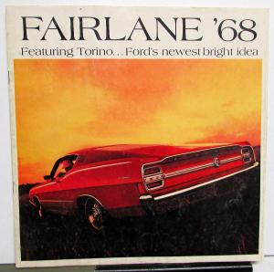 1968 Ford Fairlane 500 Torino GT Wagon XL Color Sales Brochure Rev 12 67