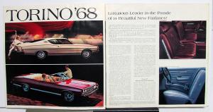 1968 Ford Fairlane 500 Torino GT Wagon XL Color Sales Brochure Rev 12 67