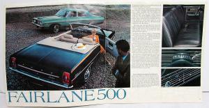 1968 Ford Fairlane 500 Torino GT Wagon XL Color Sales Brochure Rev 12 67