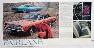 1968 Ford Fairlane 500 Torino GT Wagon XL Color Sales Brochure Rev 12 67