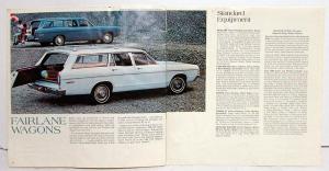 1968 Ford Fairlane 500 Torino GT Wagon XL Color Sales Brochure Rev 12 67