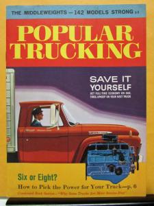 1962 Ford F 600 Truck Model Featured Popular Trucking Magazine Sales Brochure