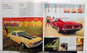 1968 Ford Mustang TBird Torino Falcon Color Oversized Sales Brochure Original