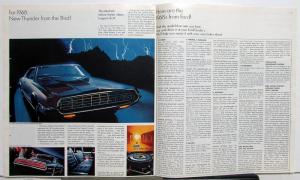 1968 Ford Mustang TBird Torino Falcon Color Oversized Sales Brochure Original