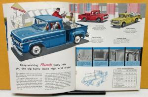 1957 Ford Truck Model F 100 250 350 Light Duty Sales Brochure & Specifications