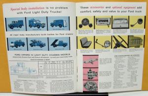 1957 Ford Truck Model F 100 250 350 Light Duty Sales Brochure & Specifications