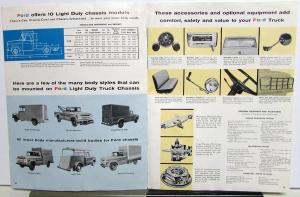 1958 Ford Truck F 100 250 350 Stake Courier Pickup Ranchero Sales Brochure Orig