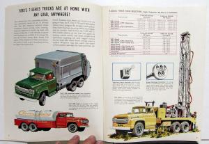 1959 Ford Tandem Axle Trucks T-700 -750 -800 -850 -950 Sales Brochure Original