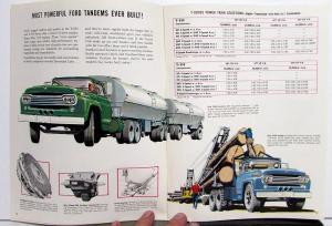 1959 Ford Tandem Axle Trucks T-700 -750 -800 -850 -950 Sales Brochure Original