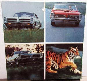 1966 Pontiac Dealer Sales Brochure GTO 2+2 OHC-6 The Tiger Scores Again Large