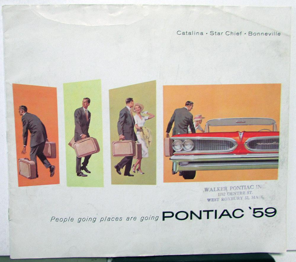 1959 Pontiac Prestige Dealer Sales Brochure Star Chief Catalina ...