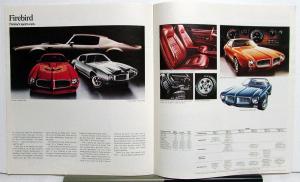 1973 Pontiac Dealer Sales Brochure Full Line Grand Prix Firebird LeMans Ventura