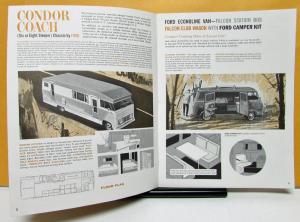 1963 Ford Recreation Fleet Truck Condor Econoline F 250 Sales Brochure Original