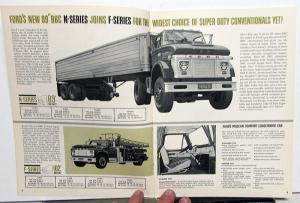 1963 Ford F N C H 850 950 1000 1100 Super Duty Truck Sales Brochure Original