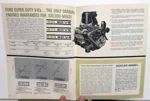 1963 Ford F N C H 850 950 1000 1100 Super Duty Truck Sales Brochure Original