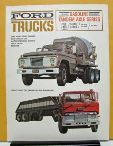 1963 Ford Gas Tandem Axle T CT NT HT 700 750 800 850 950 Sales Brochure Original