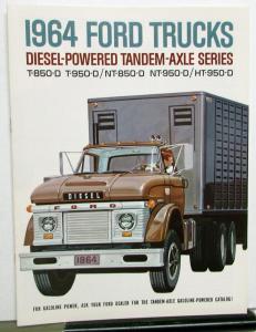 1964 Ford Diesel Tandem Axle Trucks T NT HT 850 950 Tandem Sales Brochure Rev