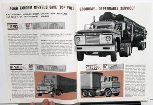 1964 Ford Diesel Tandem Axle Trucks T NT HT 850 950 Tandem Sales Brochure Rev