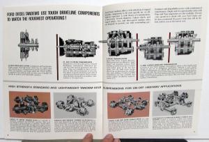 1964 Ford Diesel Tandem Axle Trucks T NT HT 850 950 Tandem Sales Brochure Rev