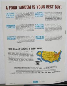 1964 Ford Diesel Tandem Axle Trucks T NT HT 850 950 Tandem Sales Brochure Rev