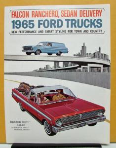 1965 Ford Truck Model Ranchero & Sedan Delivery Sales Brochure & Specifications