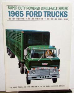 1965 Ford Super Duty Single Axle Truck F N C H 850 950 1000 1100 Brochure Rev