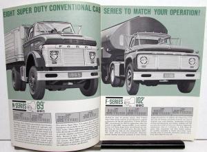 1965 Ford Super Duty Single Axle Truck F N C H 850 950 1000 1100 Brochure Rev