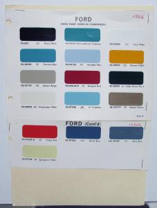 1966 Ford Bronco Econoline Deluxe Club Wagon Truck Paint Chips