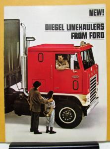 1966 1967 Ford W WR 1000 Diesel Linehaulers Truck Sales Brochure Original