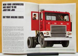 1966 1967 Ford W WR 1000 Diesel Linehaulers Truck Sales Brochure Original