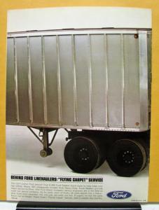 1966 1967 Ford W WR 1000 Diesel Linehaulers Truck Sales Brochure Original